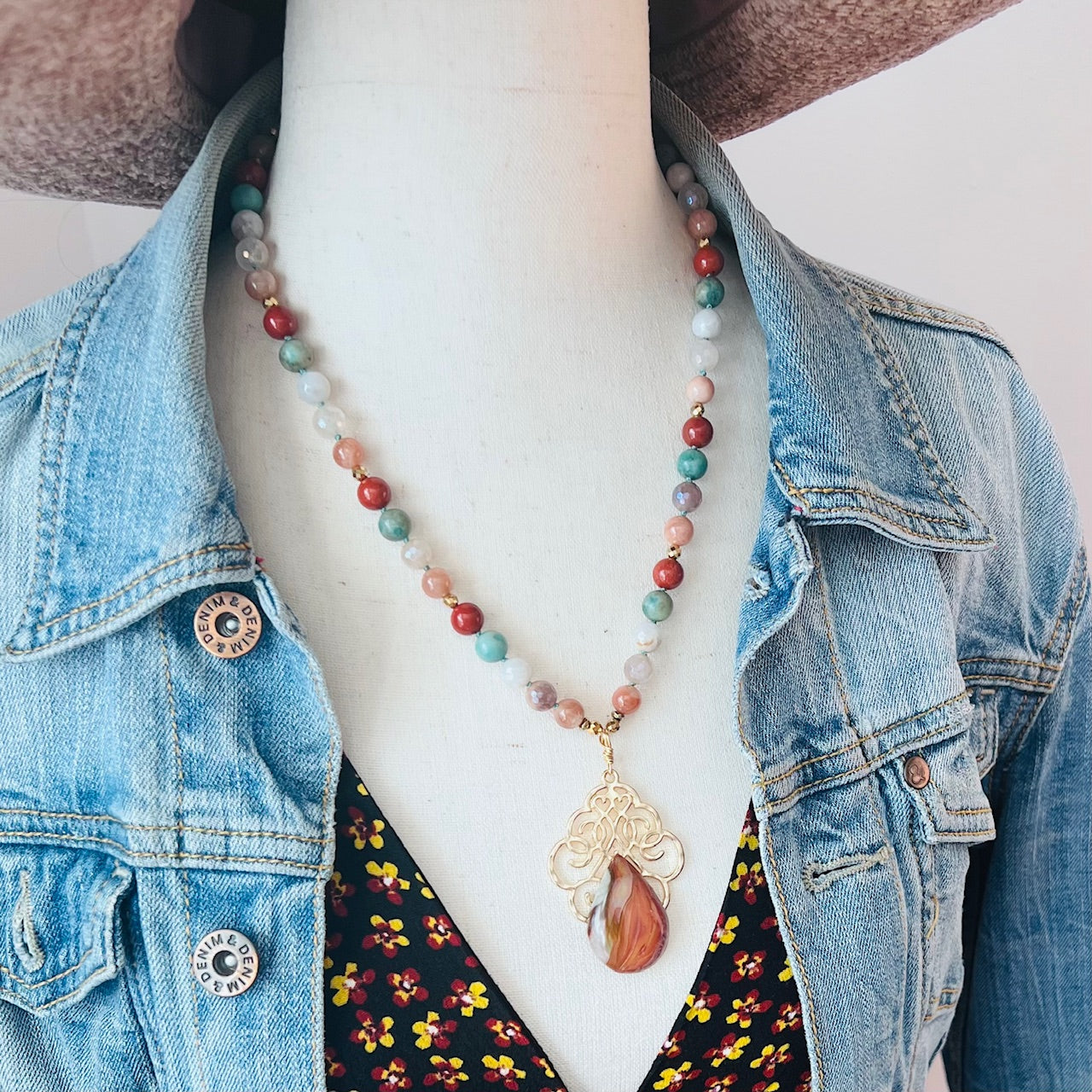 Intuitive Action Short Mala Necklace