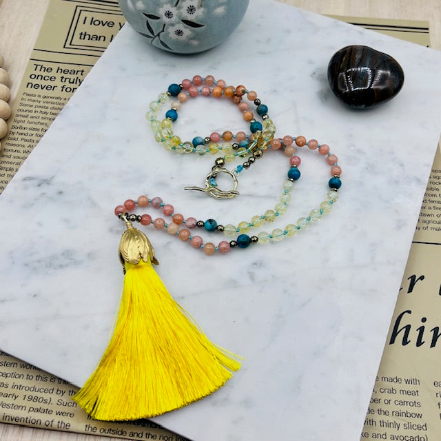 Life's Purpose Mid Length Mala Necklace