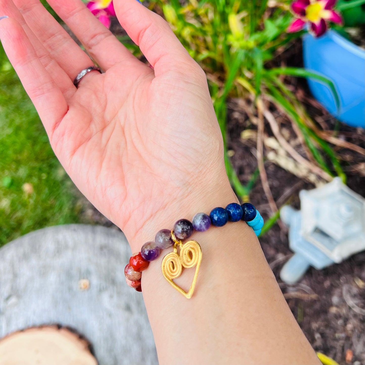 Rainbow Pride Mala Bracelet