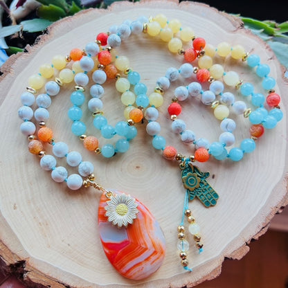 Peaceful Stability 108 Beads Mala Necklace