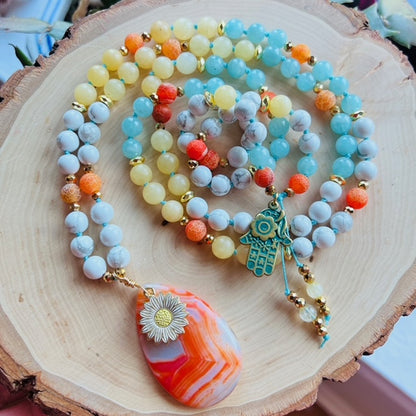 Peaceful Stability 108 Beads Mala Necklace