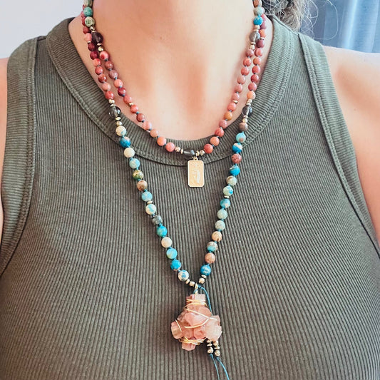 Intuitive Healing 108 Beads Mala Necklace