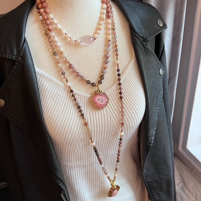 Heart Centered 108 Beads Mala Necklace