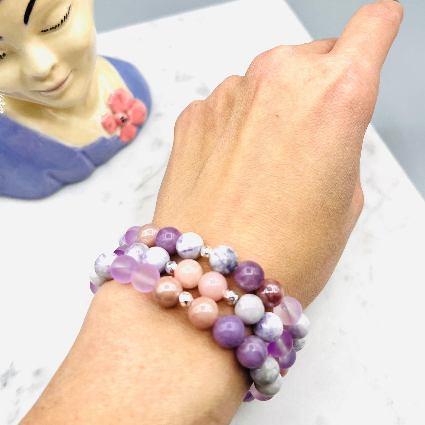 Light Infusion Mala Bracelet Set - Mala Mia NYC