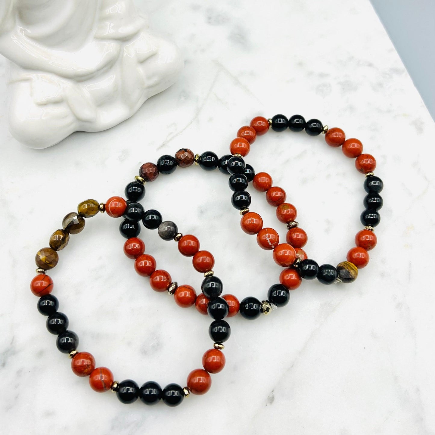 Protection & Motivation Mala Bracelet Set - Mala Mia NYC