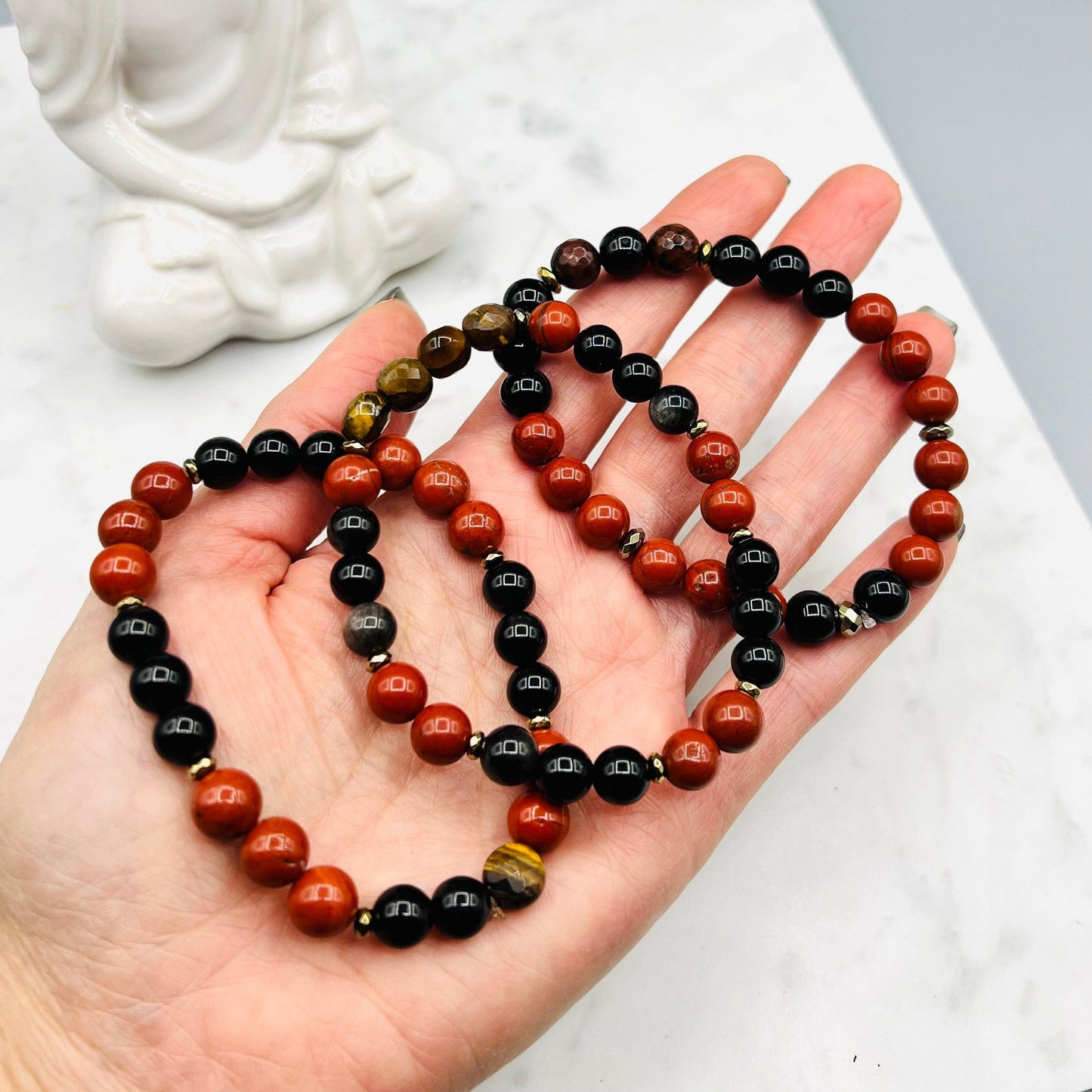 Protection & Motivation Mala Bracelet Set - Mala Mia NYC