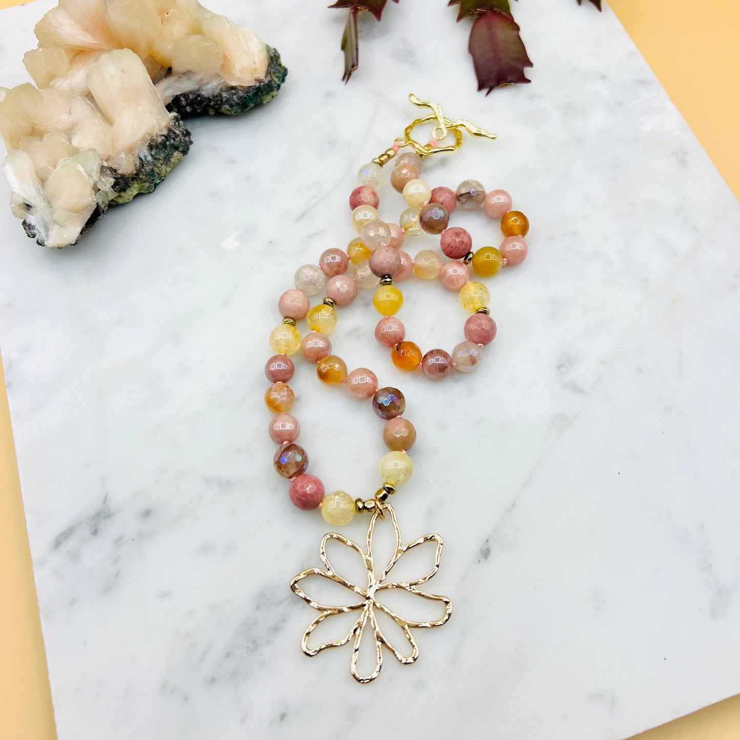 Love Blooms Short Mala Necklace - Mala Mia NYC