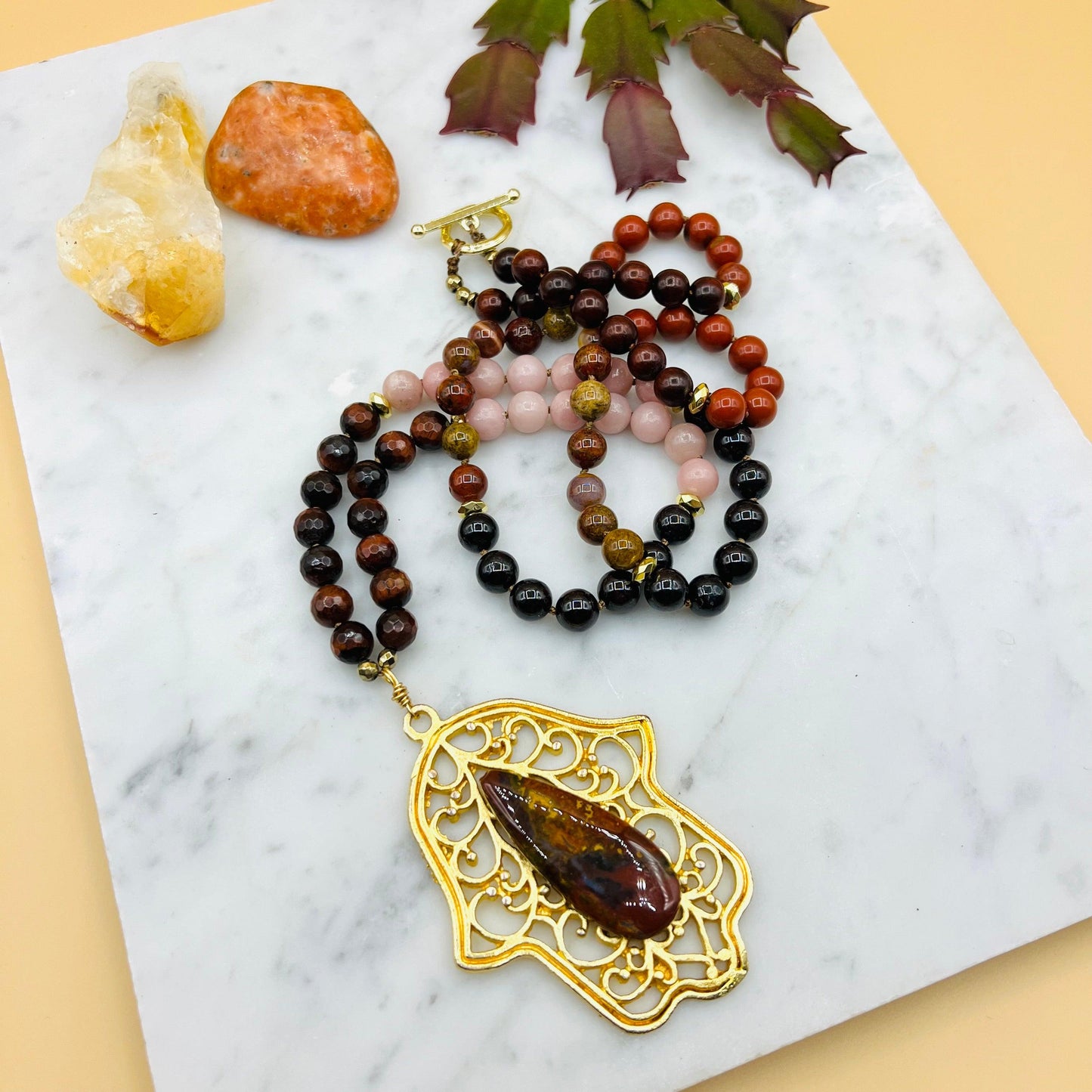 Sacred Flame Mala Necklace - Mala Mia NYC