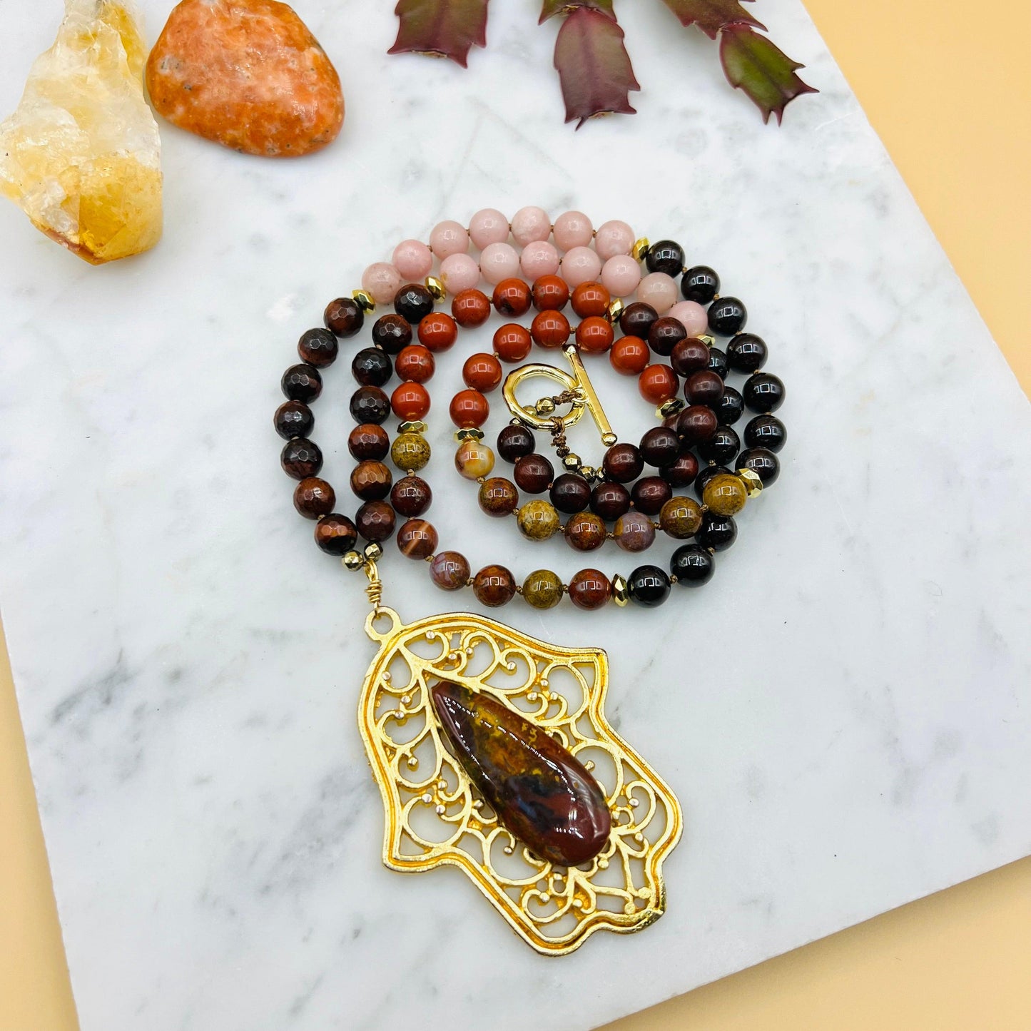 Sacred Flame Mala Necklace - Mala Mia NYC