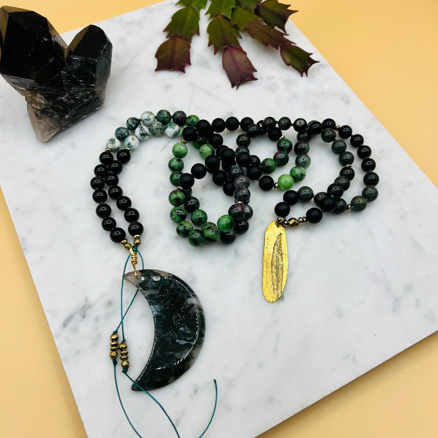 Nature's Presence Mala Necklace - Mala Mia NYC