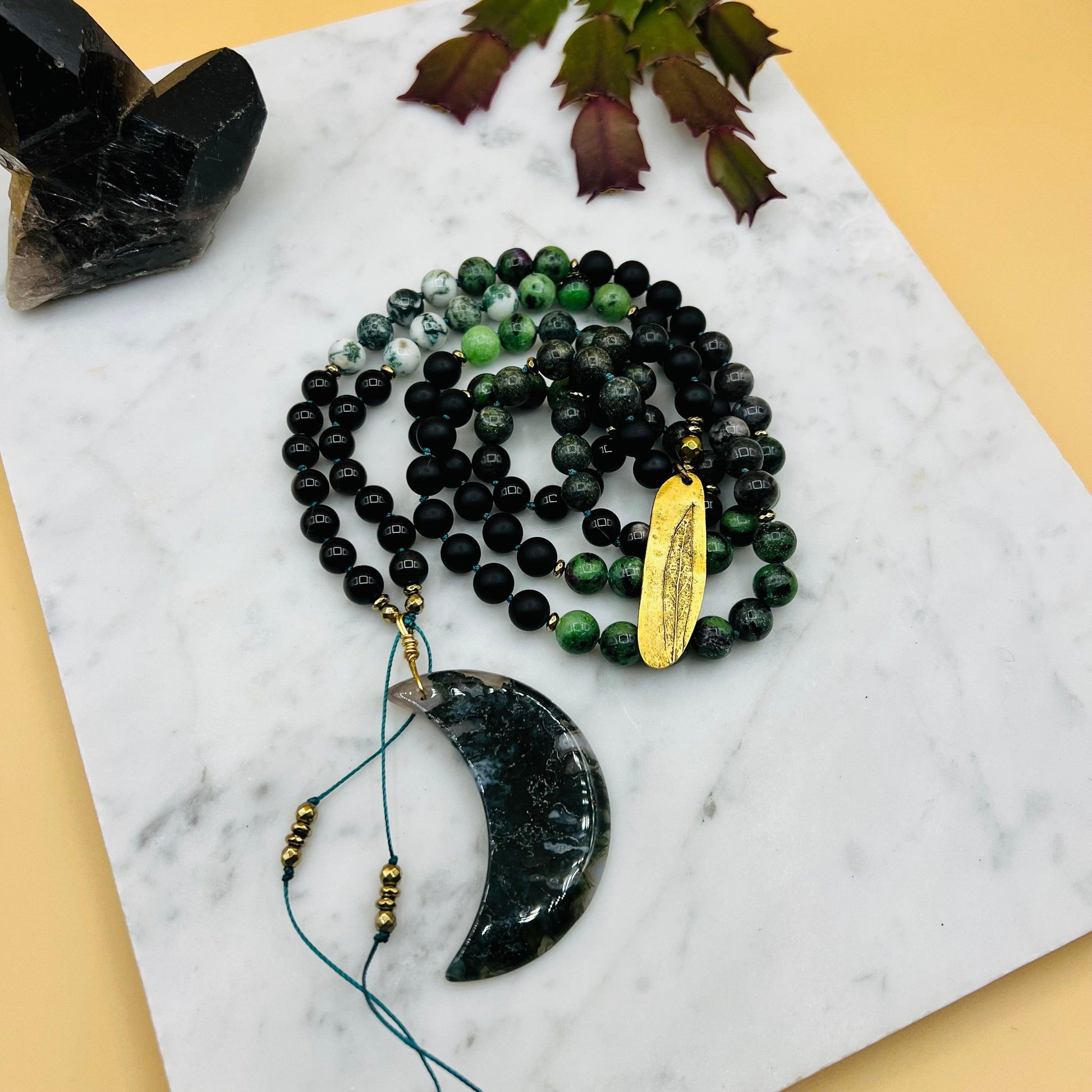 Nature's Presence Mala Necklace - Mala Mia NYC