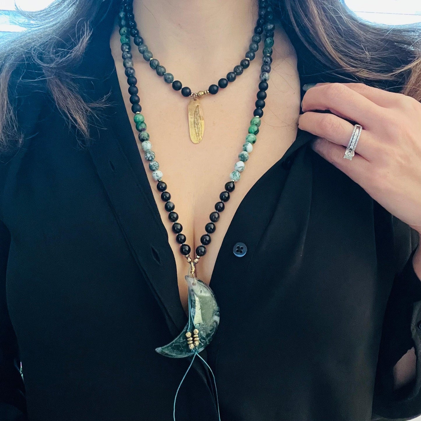 Nature's Presence Mala Necklace - Mala Mia NYC