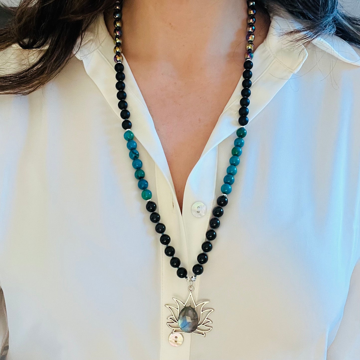 Higher Consciousness Mid Length Mala Necklace