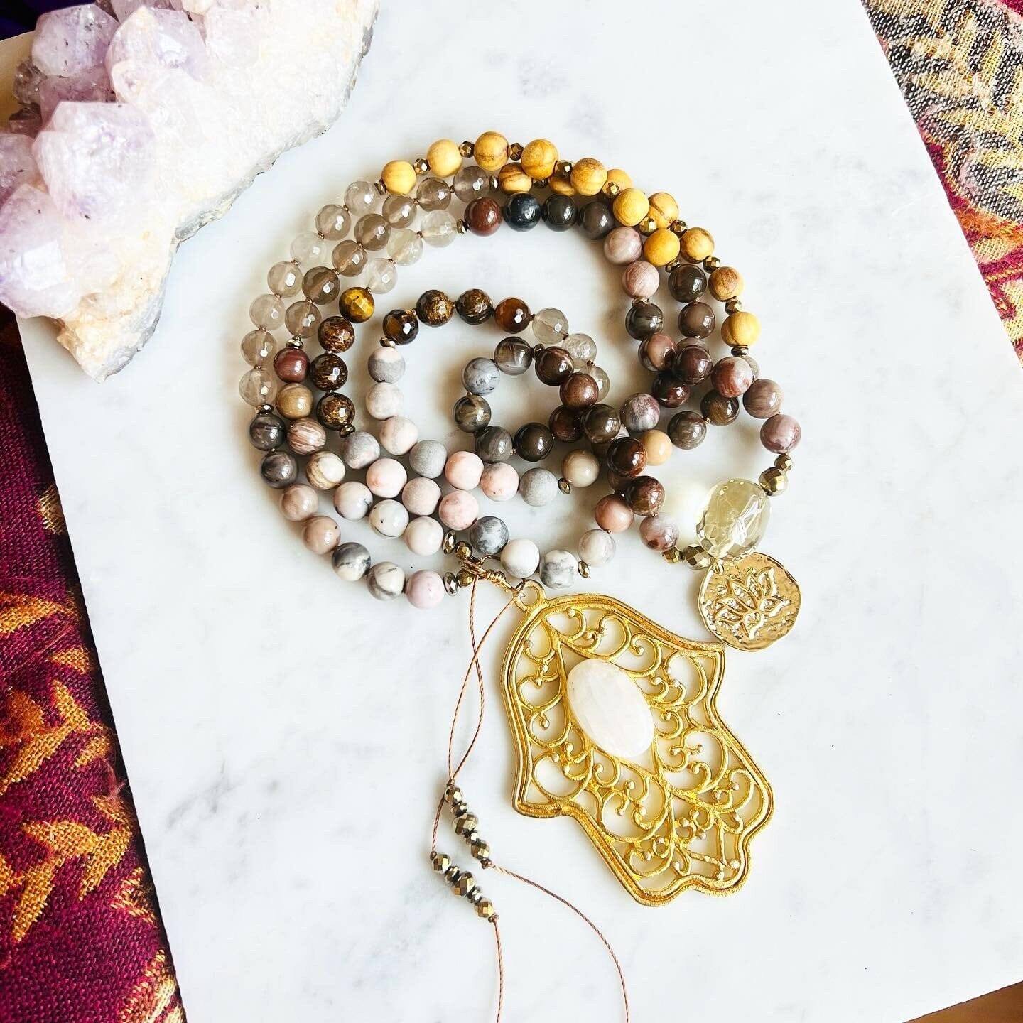 Earth Goddess 108 Beads Mala - Mala Mia NYC