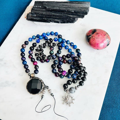 Infinite Galaxies 108 Beads Mala Necklace - Mala Mia NYC