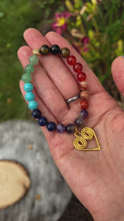 Rainbow Pride Mala Bracelet