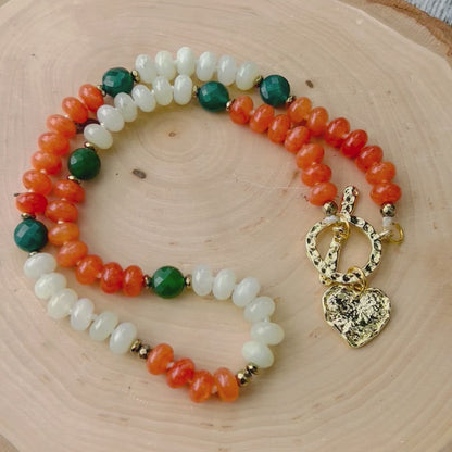 Earth's Pulse Candy Gemstone Mala Necklace