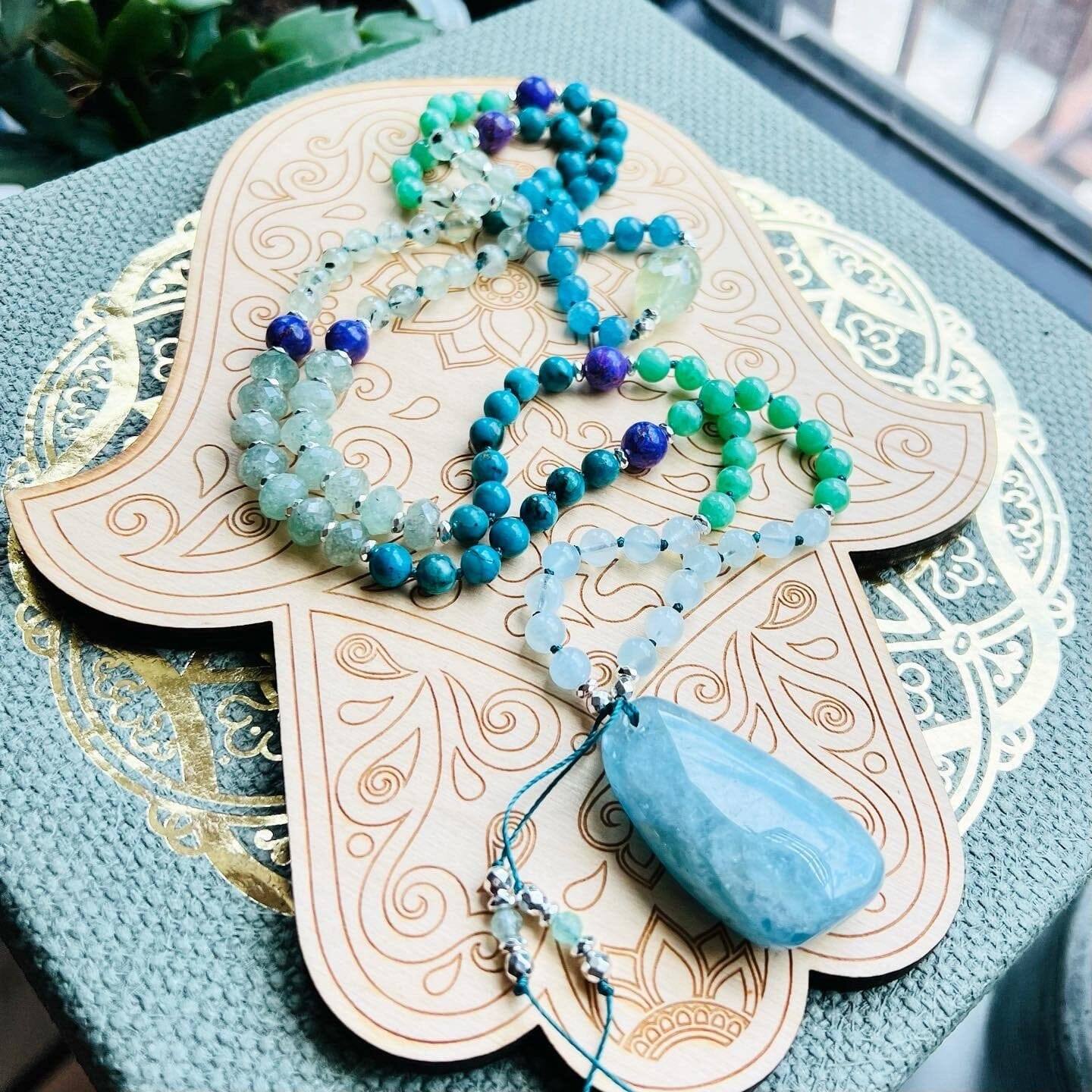 Visionary Waters 108 Beads Mala - Mala Mia NYC