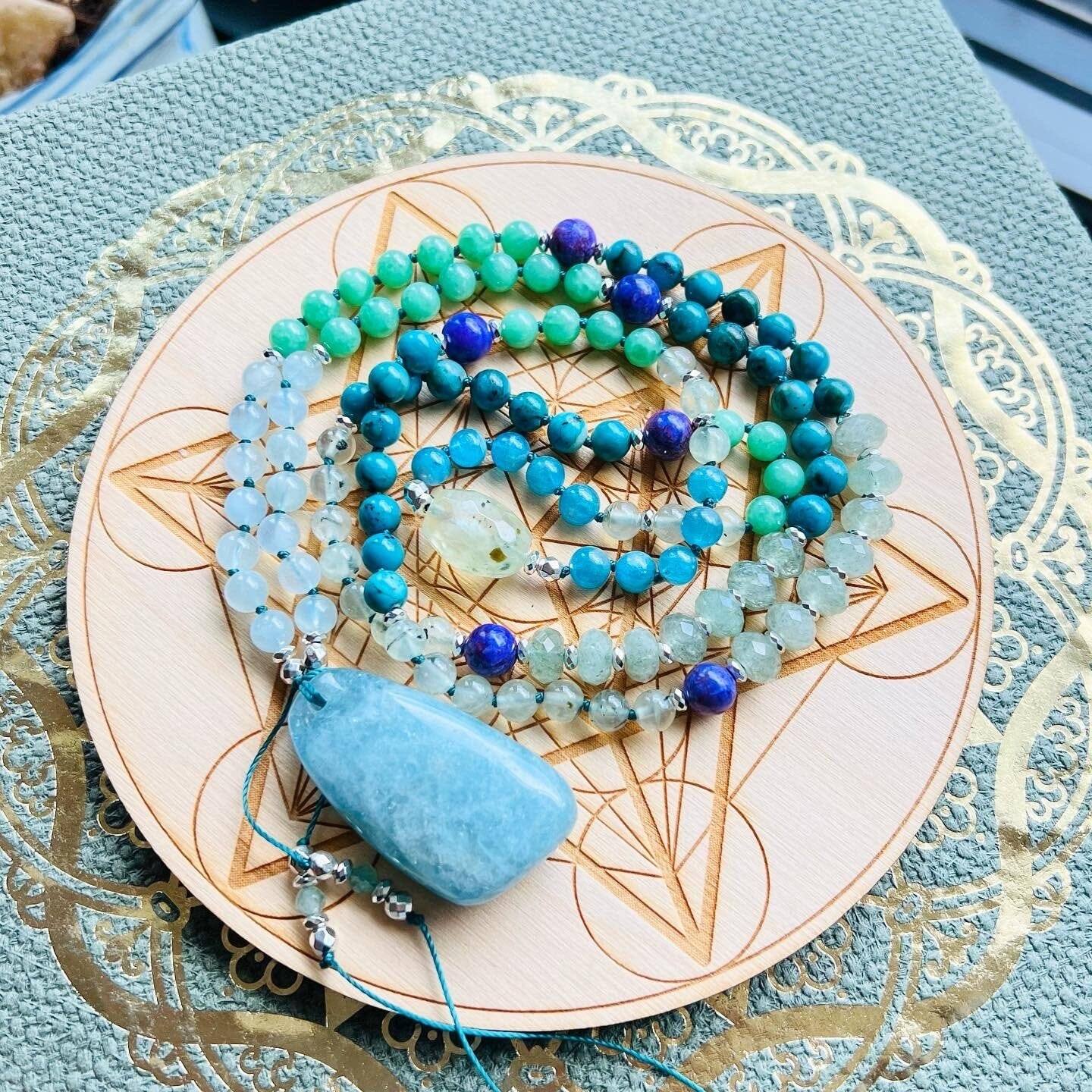 Visionary Waters 108 Beads Mala - Mala Mia NYC