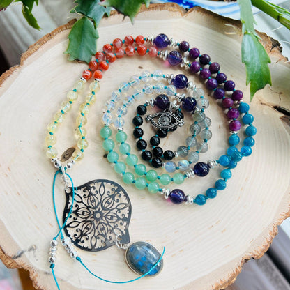 Light Work 108 Beads Mala Necklace - Mala Mia NYC