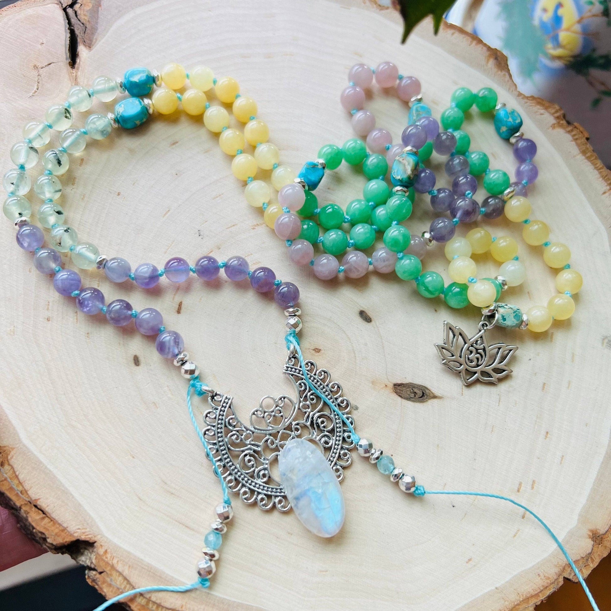 Infinite Blessings 108 Beads Mala Necklace - Mala Mia NYC