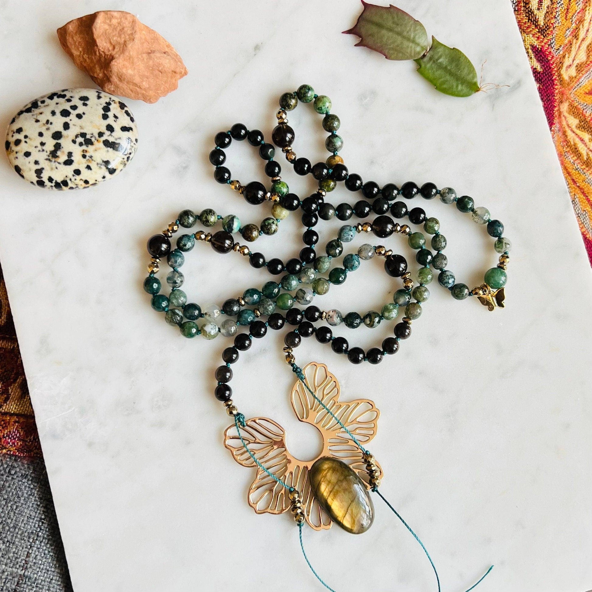 Spiritual Balance 108 Beads Mala Necklace - Mala Mia NYC